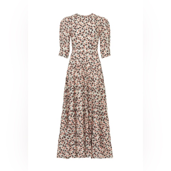 $390 retail ~ RIXO Multicolor Floral Long Sleeve Dress size xs - Picture 6 of 8